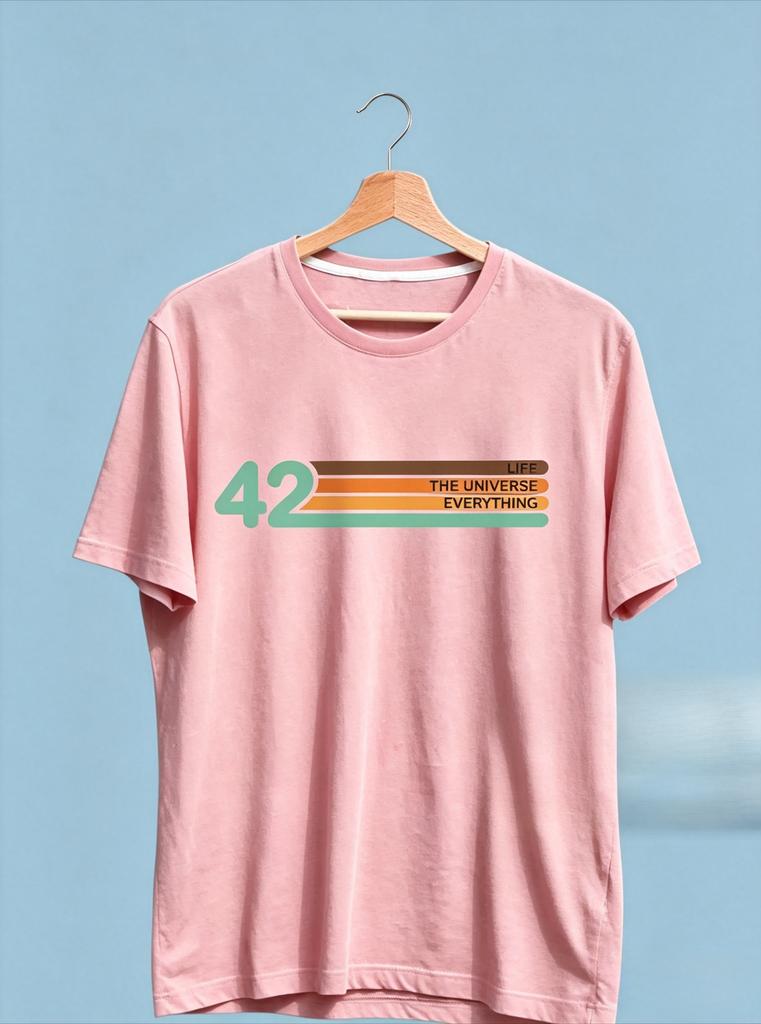Per Anhalter durch die Galaxis Shirt 42 Bedeutung des Lebens Shirt Premium Ultra Weiches T-Shirt Unisex und Unisex T-Shirt