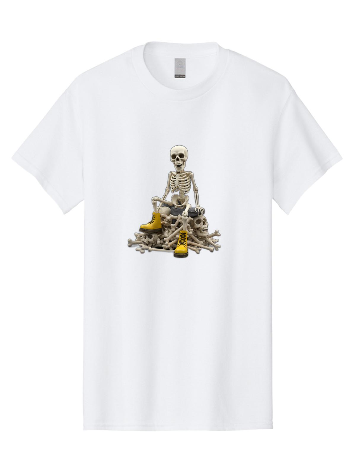 Skeleton-1 Mens Graphic Tee, 100% Cotton, Casual Summer Wear S