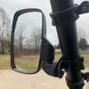 2Pcs Car Rear View Mirrors ATV UTV Rearview Mirror for Grooved Tube/Polaris Ranger XP 900/Can-Am Maverick Trail/EV & EVLI-ION