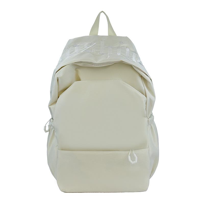 Schoolbag Large Capacity Simple Backpack Female Korean Version Daily Versatile Commuter Backpack Junior High School Student Class School Bag