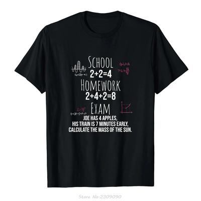 Funny Math Print TShirt Print Teacher College T Shirt Casual Tops Tees Summer Oneck Streetwear Oversized Men Cotton Tshirt