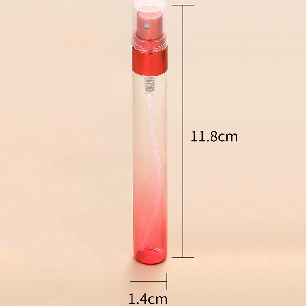 10ml Gradient Color Glass Perfume Spray Bottle Cosmetic Dispenser Empty Sub-bottle Potable Cosmetics Sample Refillable Bottles