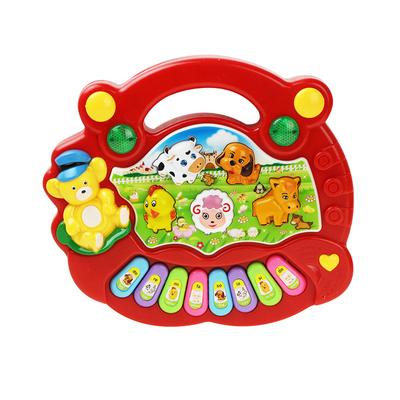 Jouet Musical pour bébé, avec son d'animal, clavier de Piano pour enfants, Instrument de musique électrique clignotant, jouets éducatifs précoces pour enfants