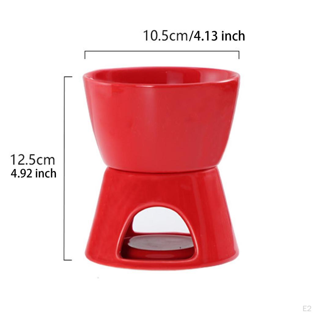 Čokoláda Fondue Pot Ice Cream Home Melter Party Tea Light Porcelain Melting