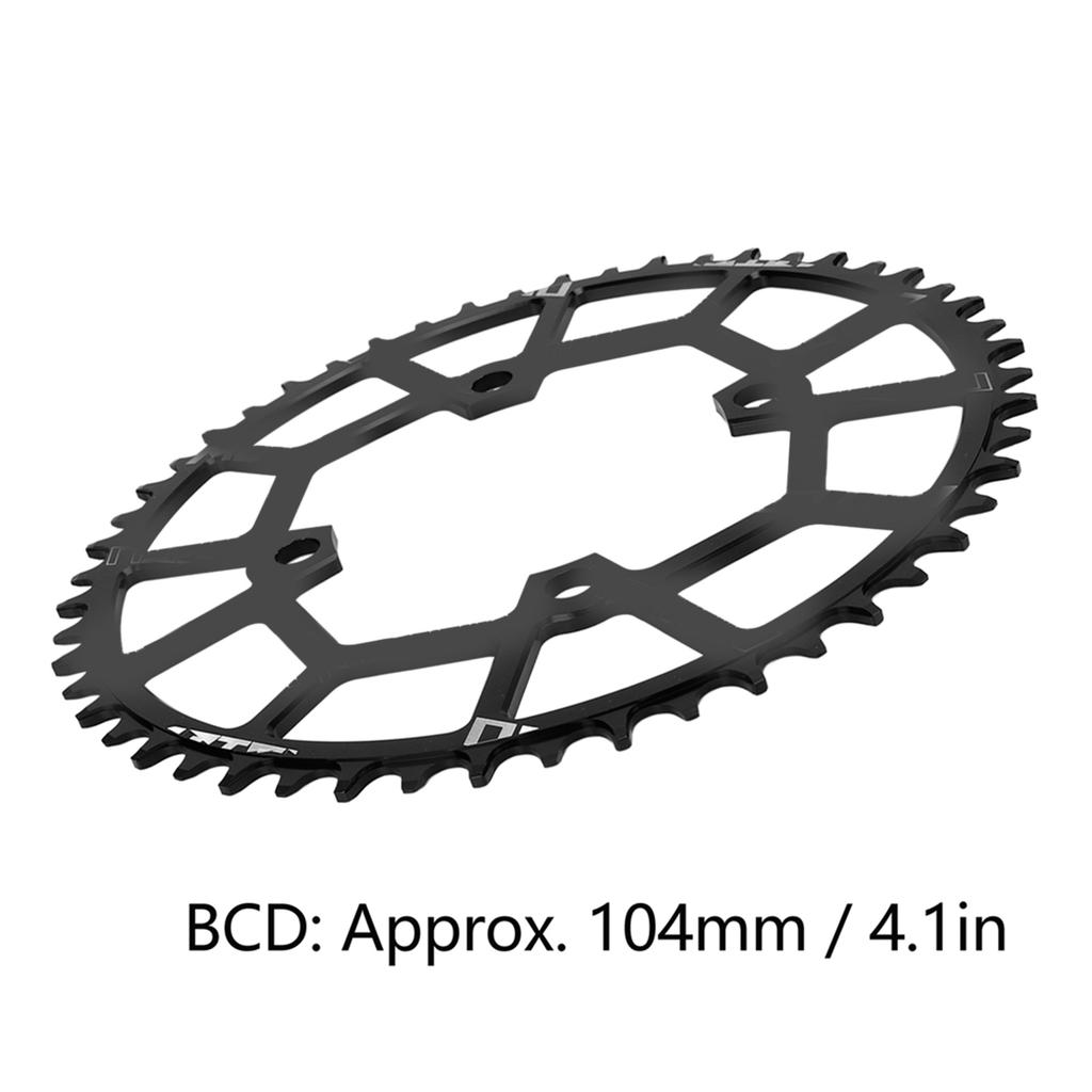 Mountain Bike 104BCD Gear Disc 52T 104mm Aluminum Alloy Mountain Bike Tooth Disc Chainring Negative Chainrings