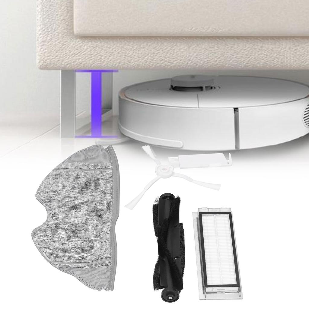 Side Brush Filter Net Cleaning Cloth Rolling Brush Tool Brush Whole Kit for 360 S7 S5 Sweeper