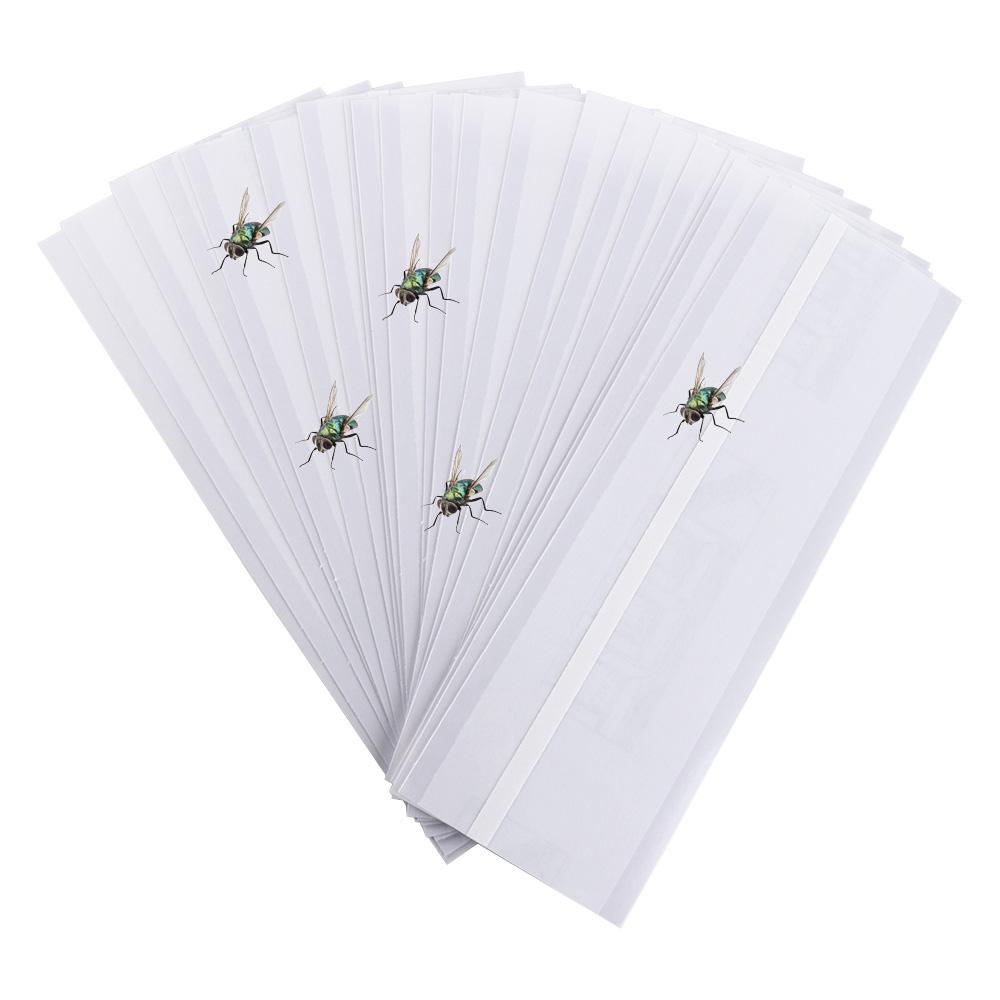 20 Pcs Non-Toxic Flies Window Stickers Single-Sided Fly Glue Board Fly Traps Fly Sticker  Household