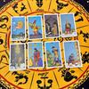 Holographic Gold Foil Rider Tarot Deck - 78 Cards PET Plastic, Waterproof & Scratch-Resistant, with Paper Guidebook 12*7cm