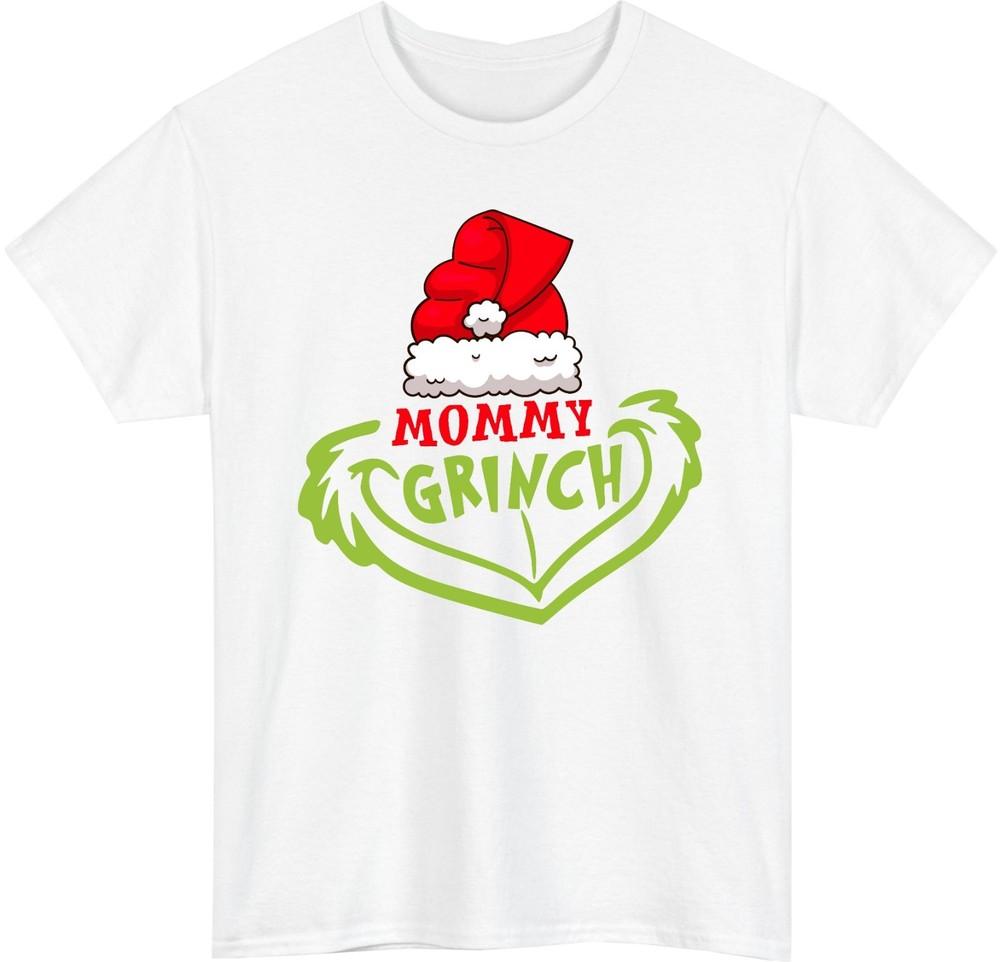 Family Christmas Grinch TShirt Matching Holiday Outfits Dad Mom Kids Funny Top S