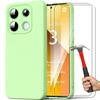 Case + Tempered Glass - E.F.Connection - for Xiaomi Redmi Note 13 5G - Silicone TPU - Shockproof - Ultra Thin