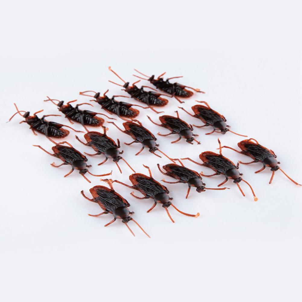 5/10 Stück Plastikkakerlaken 6cm x 2cm Scherzkakerlaken Spielzeug für den 1. April Partys Halloween Kostümparty