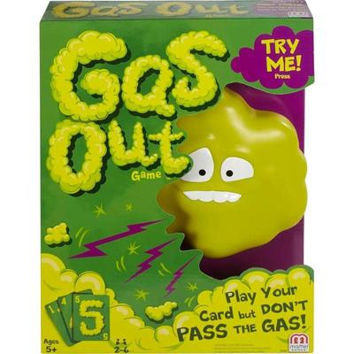 Gas Out-spelet, Gas Out-spelet för barn, Gas Out för barn, Pruttkortspelet, Familjespelkväll, Hilariska elektroniska pruttljud från ett plastmoln