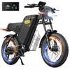 VARUN X-Plorer Raptor Erwachsenen Elektrofahrrad Spitzenleistung 1000W Bürstenloser Motor 48V 20,8Ah Akku All-Terrain Fat Tire E-Bike für den täglichen Weg zur Arbeit  Offroad-Abenteuer