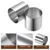 Amosfun Stainless Steel Circle Rings/Mousse Rings, 5cm Tall x 6cm Wide, Set of 4, Cookie Cutter, Cake Mold, Round, Small, Deep, Round Mold, Baking Rin