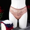 Women Sexy Lace Lingerie Temptation Low-waist Briefs Female G String Transparent Breathable Underwear Floral Women Panties