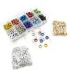 406 Pieces 5mm Eyelet Buckle Punching Pliers Colorful Leather Fabric Bag Wallet Eyelet Punching Tool Set
