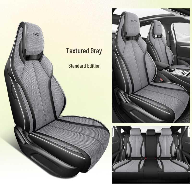 All-Season Linen Car Seat Covers for BYD Seal 06dmi - Breathable and Comfortable