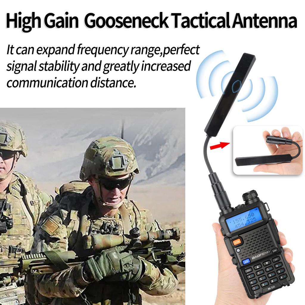 ABBREE AR-188 SMA Female Antenna Dual Band 144/430MHz for Baofeng UV 5R 5RH 21 Pro Quansheng UV K5 K5(8) Walkie Talkie Ham Radio