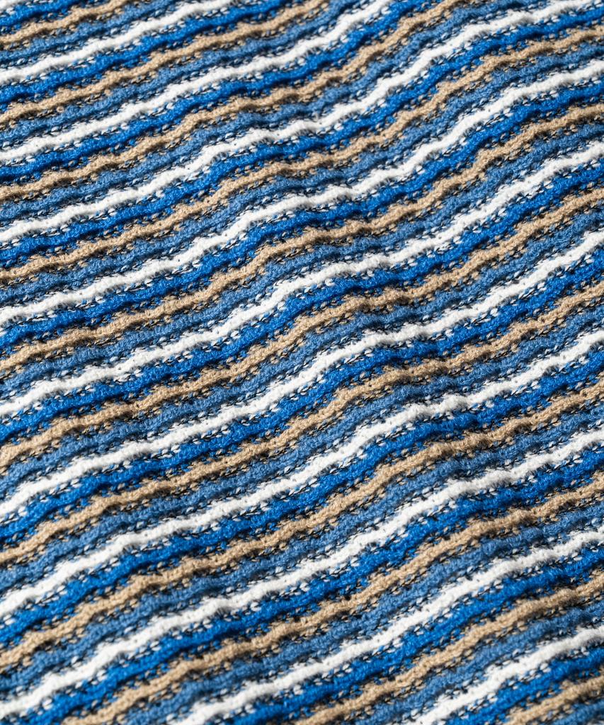 VASTIC Oversized Grunge Striped Knit_Blue