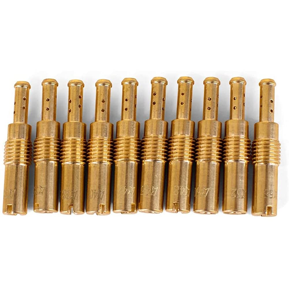 Ntcpefy 30 Carburetor Main Jets and 10 Slow Pilot Jets for PWK CVK PWM Carbs