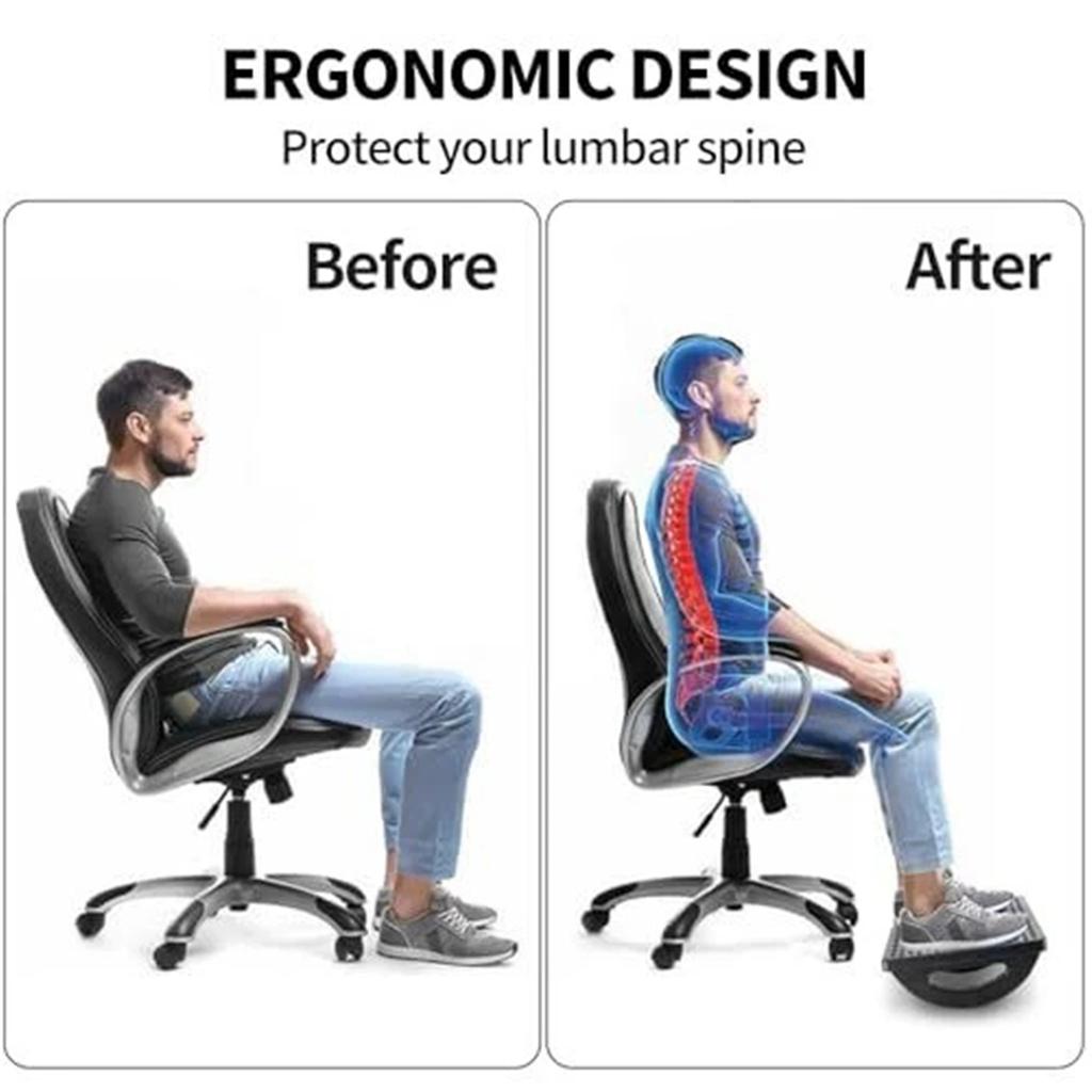 Office Foot Rest Footrest Under Desk Foot Stool with Roller Massager for Office Pressure Relief Foot Rest Under Desk