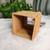 Natürlicher Auto-Heim-Organizer Rattan-Taschentuchhalter Wischaufbewahrungskoffer Papiertuchspender Serviettenbox