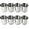 8pcs Shot Glasses With Cup Holder, Stainless Steel Schnapps Cups, 30ml