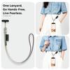 MOCOME W3 2 in 1 130cm Rechargeable Phone Lanyard 240W Fast Charging Cable Lanyard with Detachable Magnetic Clasp