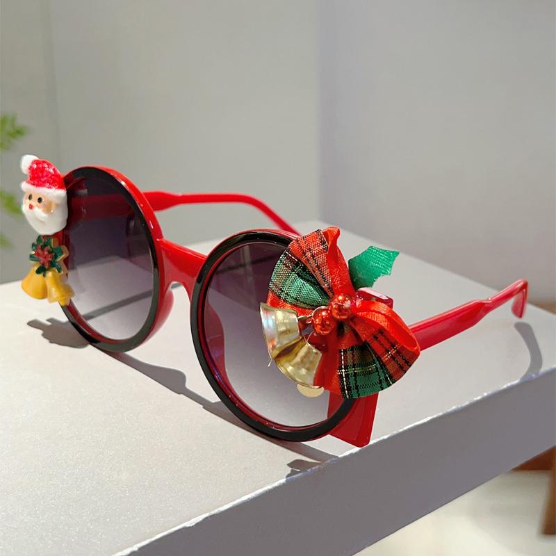 New DIY Christmas Limited Sunglasses Oversize Round Personalized Party Shades Funny Cute Cartoon Decor Sun Glasses