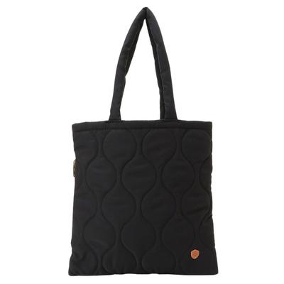 Chiemi Sacs Tote Bag, Padded Quilt, Simple, A4 Size, Oshikatsu, 2504-6228, Black