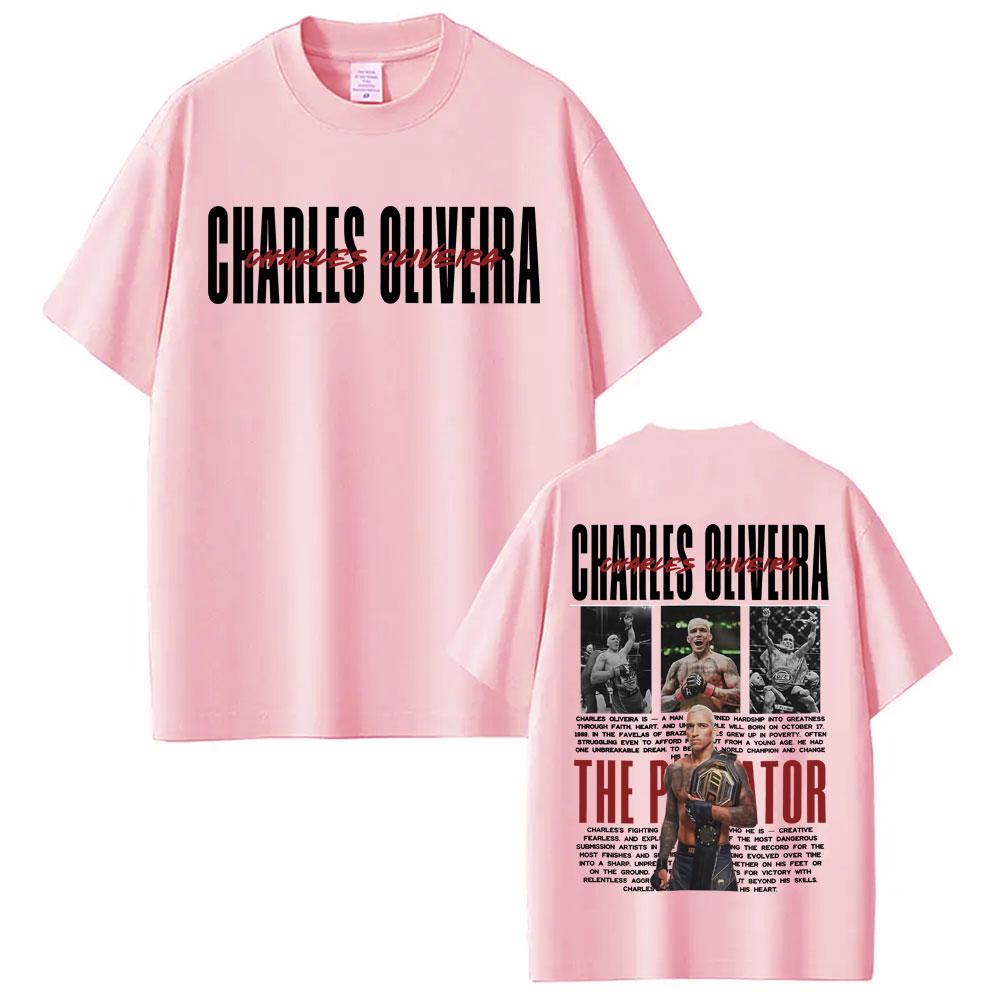 Limitiertes Do Bronx Charles Oliveira Retro Grafik T-Shirt Unisex Kleidung 100% Baumwolle Übergroße T-Shirts Modetrend Cooles T-Shirt
