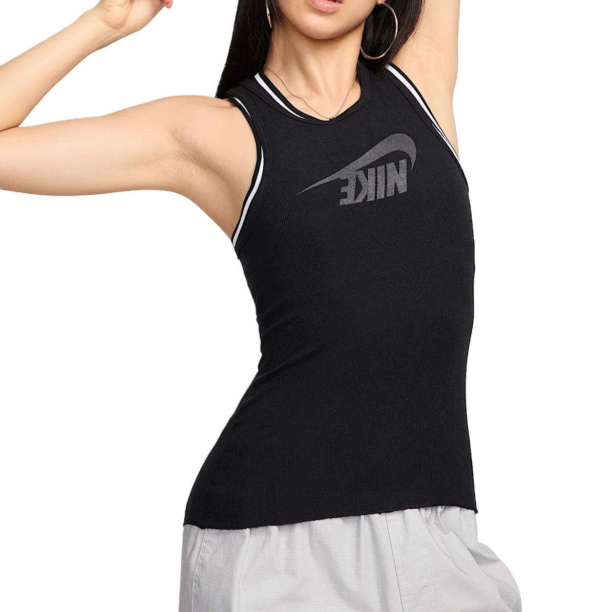 

New Nike Sportswear Sport Vests Women s Black/Anthracite FZ1143-010 M