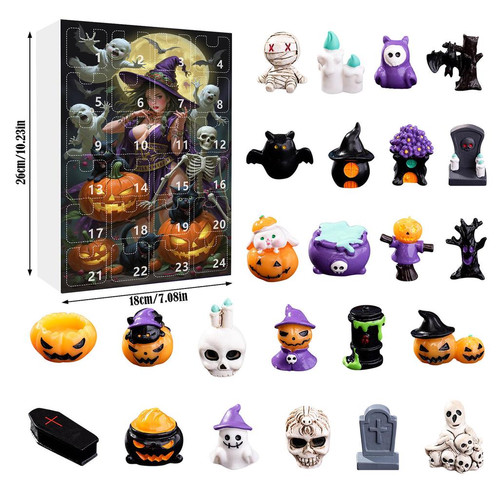 Halloween Advent Calendar Halloween Countdown Gifts for Kids 24 Day Non Candy Countdown Calendar for Boy Girls Surprise Gifts