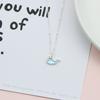Blue Baby Whale Dolphin Necklace: Cute Mori Girl Style for Women and Students