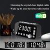Bedside Alarm Clock DAB/FM Radio Digital LED Clock Large Sn Dual Alarm Clock Dual USB Radio Sleep Timer FM Radio Clock