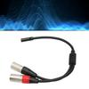 1.0ft 3.5mm 1/8 To XLR Microphone Cable Professional Stereo Cable  Microphone Connection