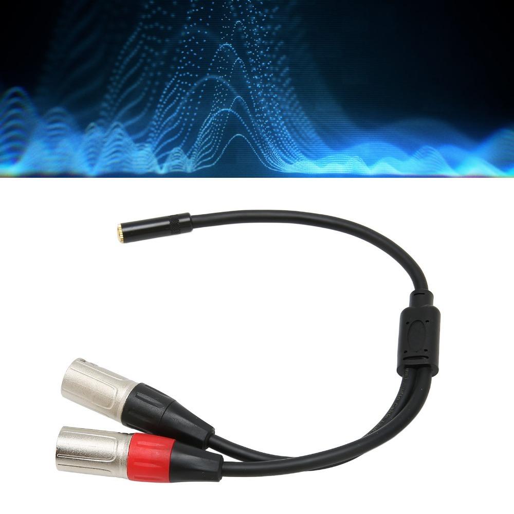 1.0ft 3.5mm 1/8 To XLR Microphone Cable Professional Stereo Cable  Microphone Connection