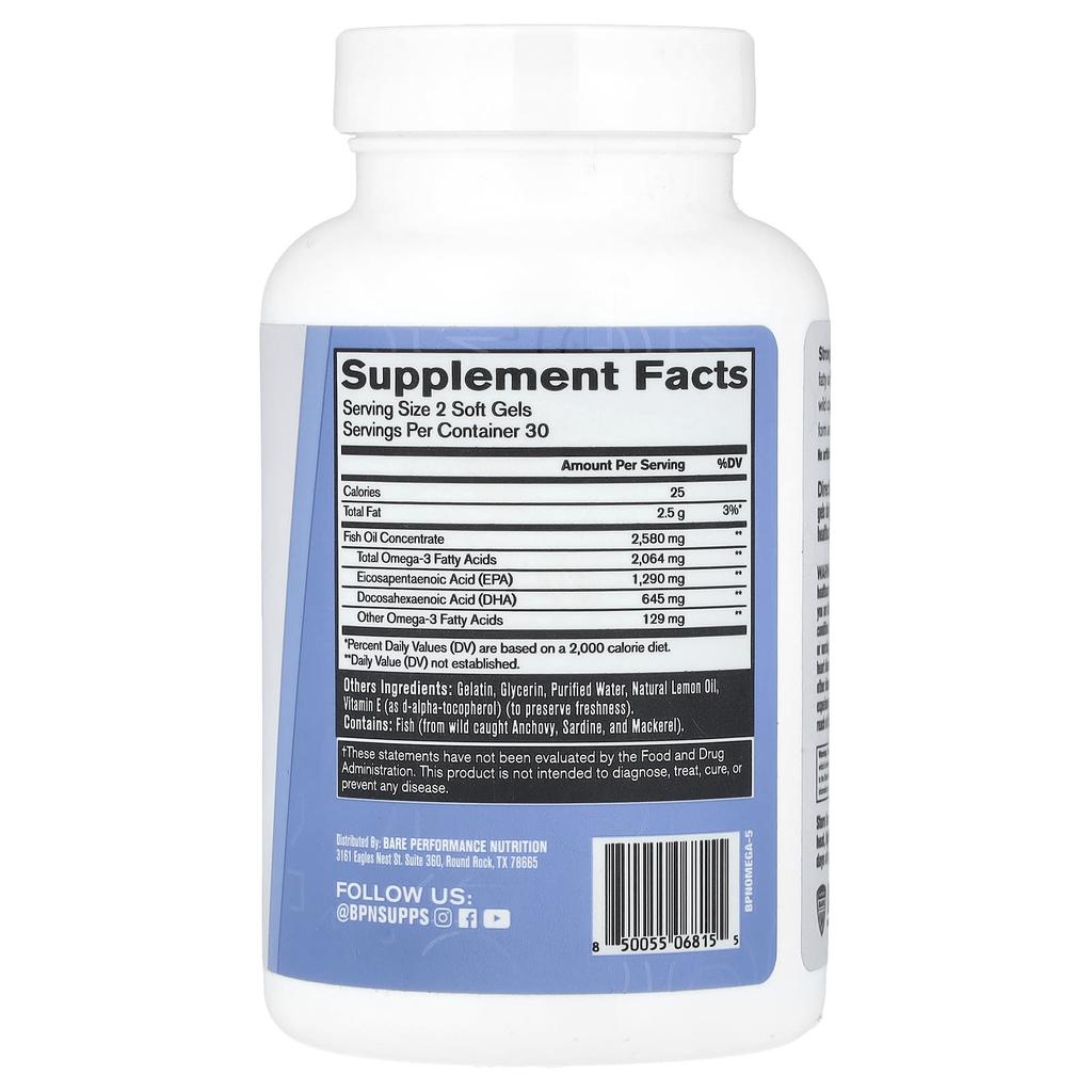 Strong Omega, 60 Softgels (1,290Mg Per Softgel)