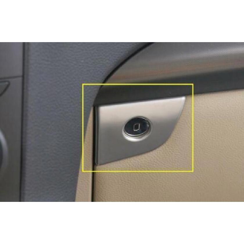 2015- Fit For Ford Edge Matte Silver Co-Pilot Storage Box 1PCS Cover Trim