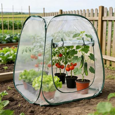 PopUp Greenhouse For Outdoor Indoor House Mini Greenhouse Cover Tent Frost Protection Room Winter Tent For Plants Vegetables