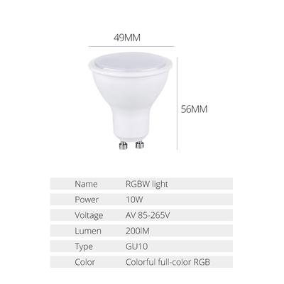 GU10 LED-Lampe Spot 10W AC85-265V 16 Farben RGBW RGBWW Lampe IR-Fernbedienung Bombillas Ampulle Raum Heimdekoration