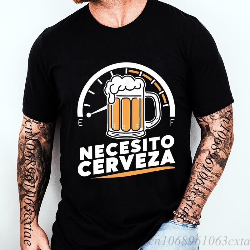 I Need Beer Print T-shirts Summer Fashion Men's Clothing Comfortable Breathable T-shirt Street Casual Fashion Men's Street Wear
