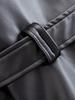 Trendy Women's Casual Black Short Leather Windbreaker - European & American Style