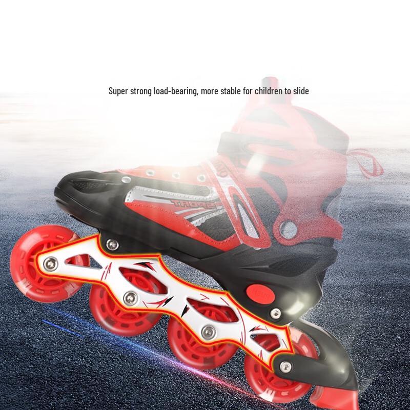 WEZHO Adjustable Inline Roller Skates with Flashing Wheels