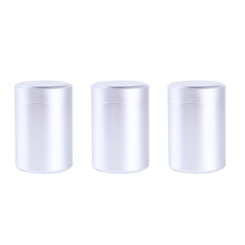 Airtight Smell Proof Container Quality Stainless Steel Mini Tea Cans Herb Stash Jar Chai  Coffee Storage Box Tea Caddies Box