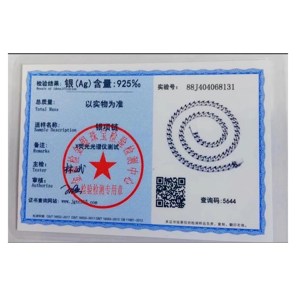 100% S925 Sterling Silber Halskette Armband Punk S925 Silber Schmuck Nie Verblassen Tragen Zertifikat Männer Frauen Schmuck Geschenke
