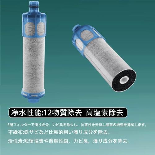 [MOTRA] Jf-k21-c Replacement Water Purifier Cartridges, Standard Type, Removes 12 Substances, Eco-Friendly, Reduces Chlorine, Deeply Purifies Water, P