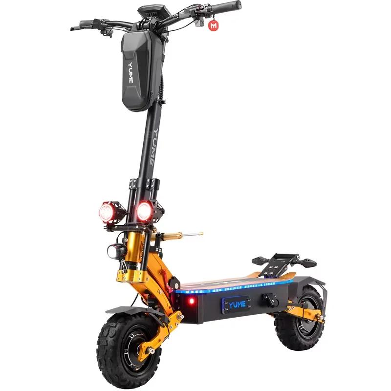 YUME X11 + Monopattino Elettrico 6000W 60V Batteria 27Ah/30Ah Doppio Motore Ruote da 11 pollici 90KM Chilometraggio Massimo 150KG Velocità