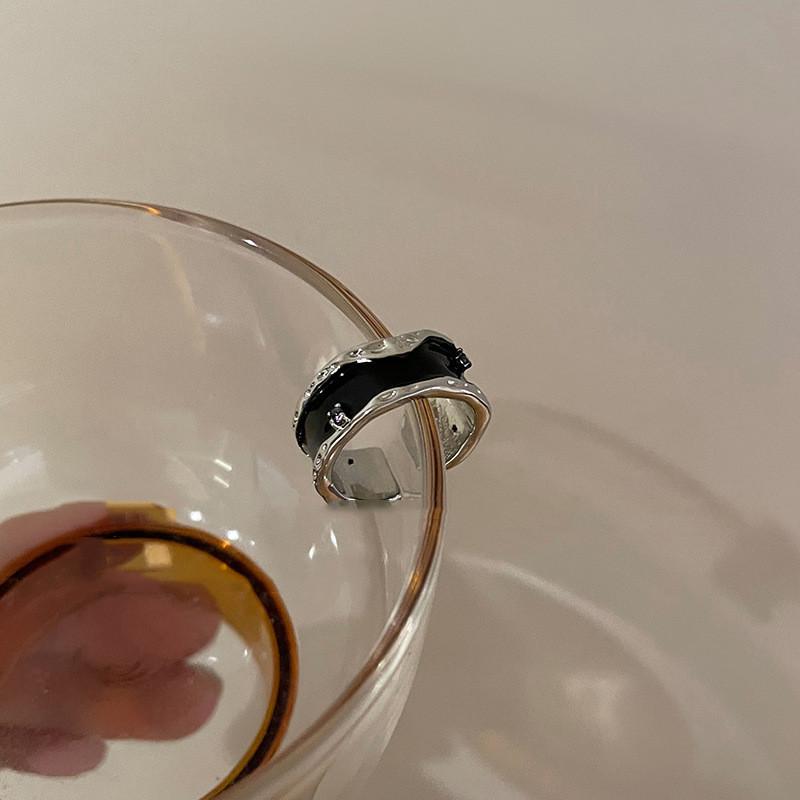 Eleganter Verstellbarer Geometrischer Kupferring mit Atemberaubendem Mondstein Für Modebewusste Frauen