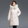 Winter new foreign-style down cotton-padded clothes for women's medium and long middle-aged and elderly mother cotton-padded jackets, thickened wa